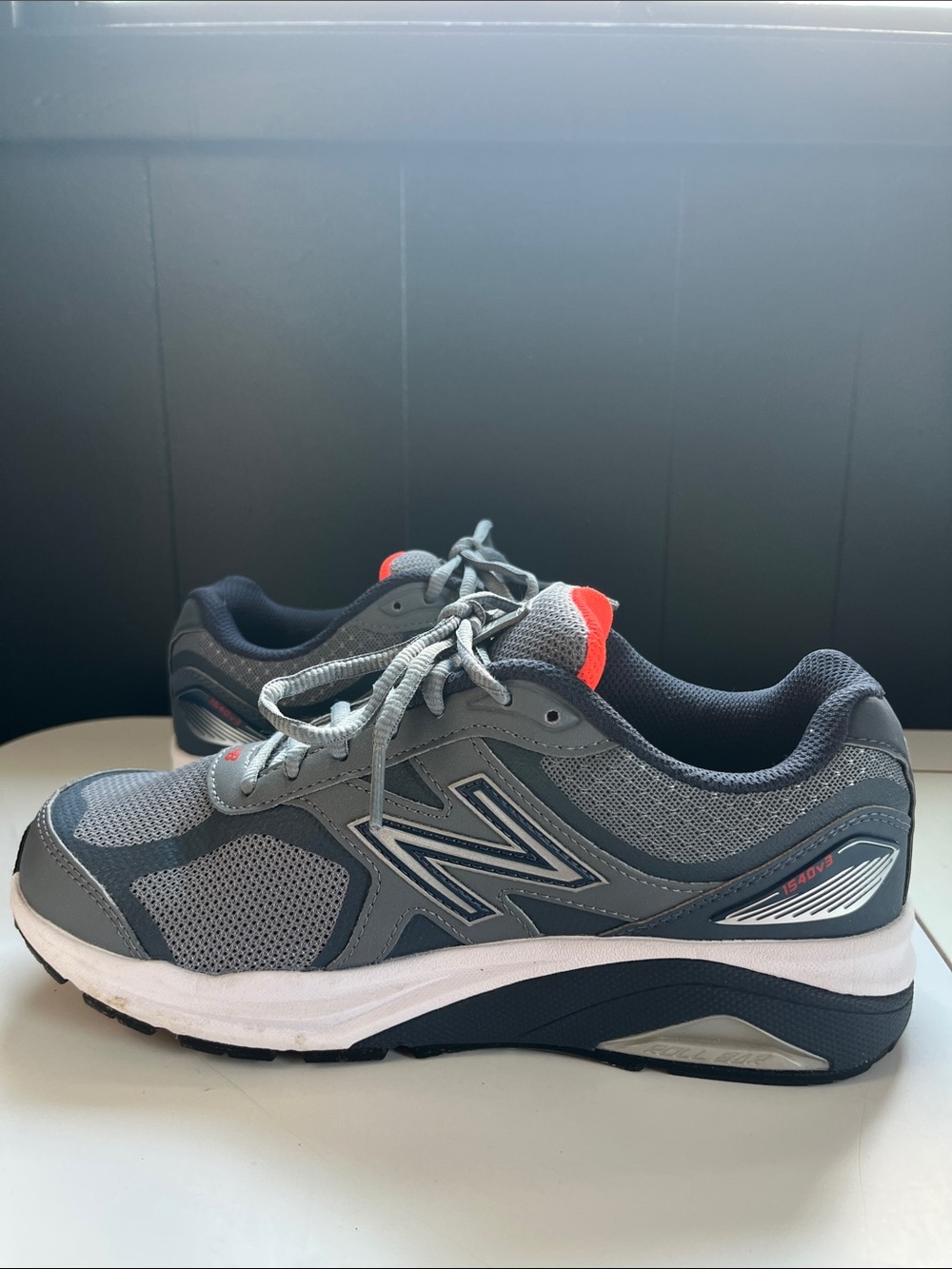 New Balance Women’s Grey Athletic Running Shoes with Subtle Pink Accents - Picture 3 of 8